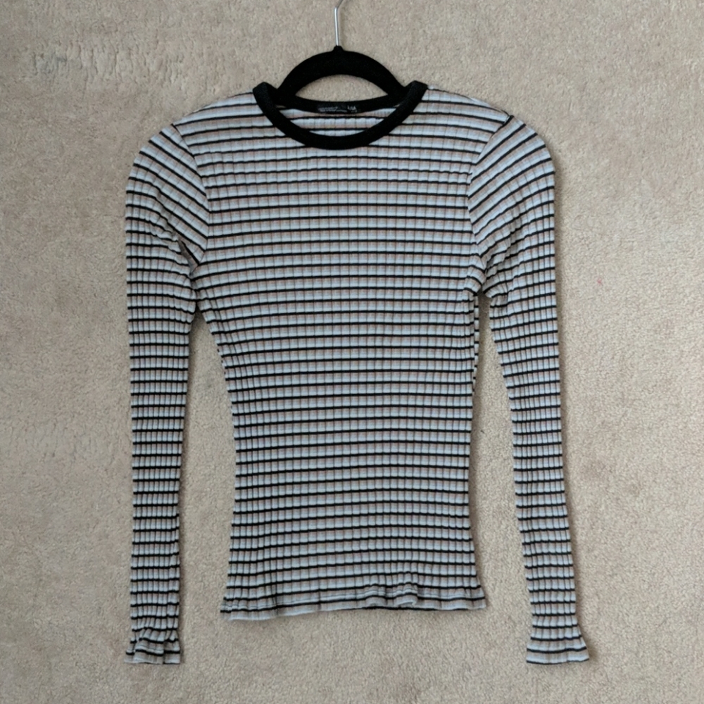 Striped long sleeve shirt